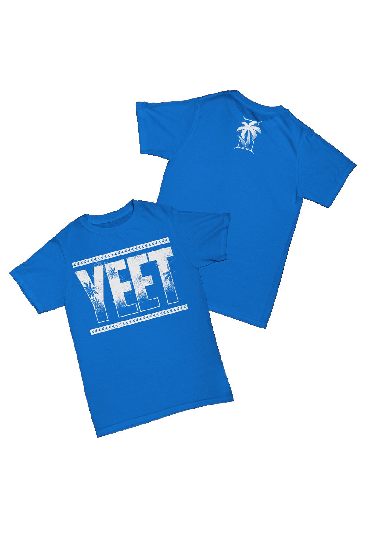 The Usos - Jey Uso Mavi YEET Baskılı Pamuk T-shirt