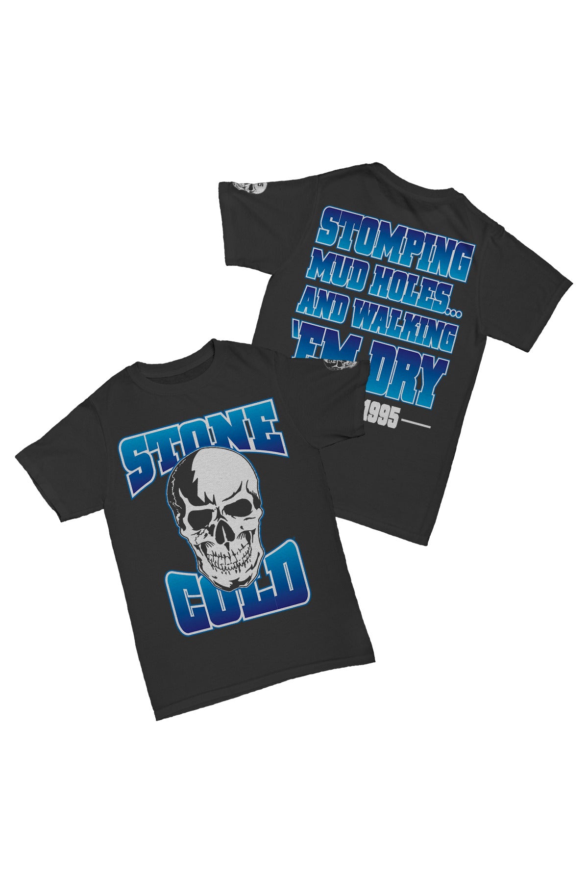 Stone Cold' Steve Austin - Stomping Mud Holes Baskılı Pamuk T-shirt