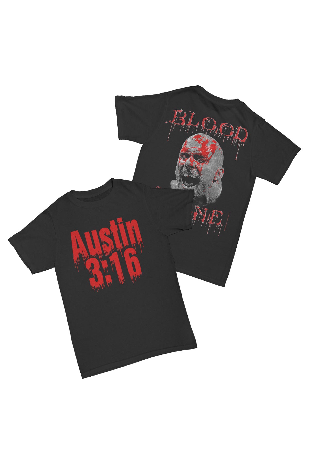 Stone Cold' Steve Austin - Blood From a Stone Baskılı Pamuk T-shirt
