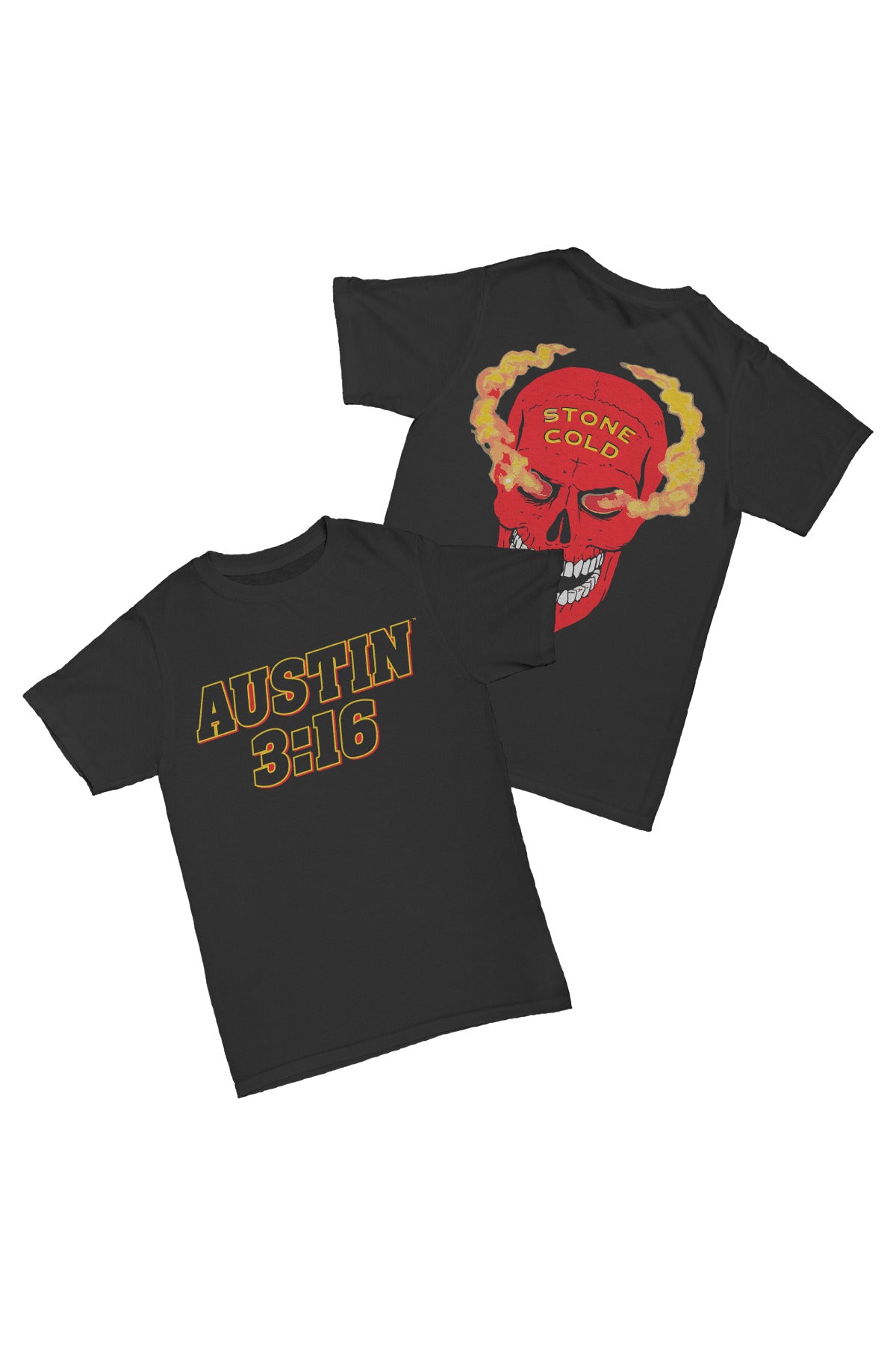 Stone Cold' Steve Austin - 3:16 Skull Baskılı Pamuk T-shirt