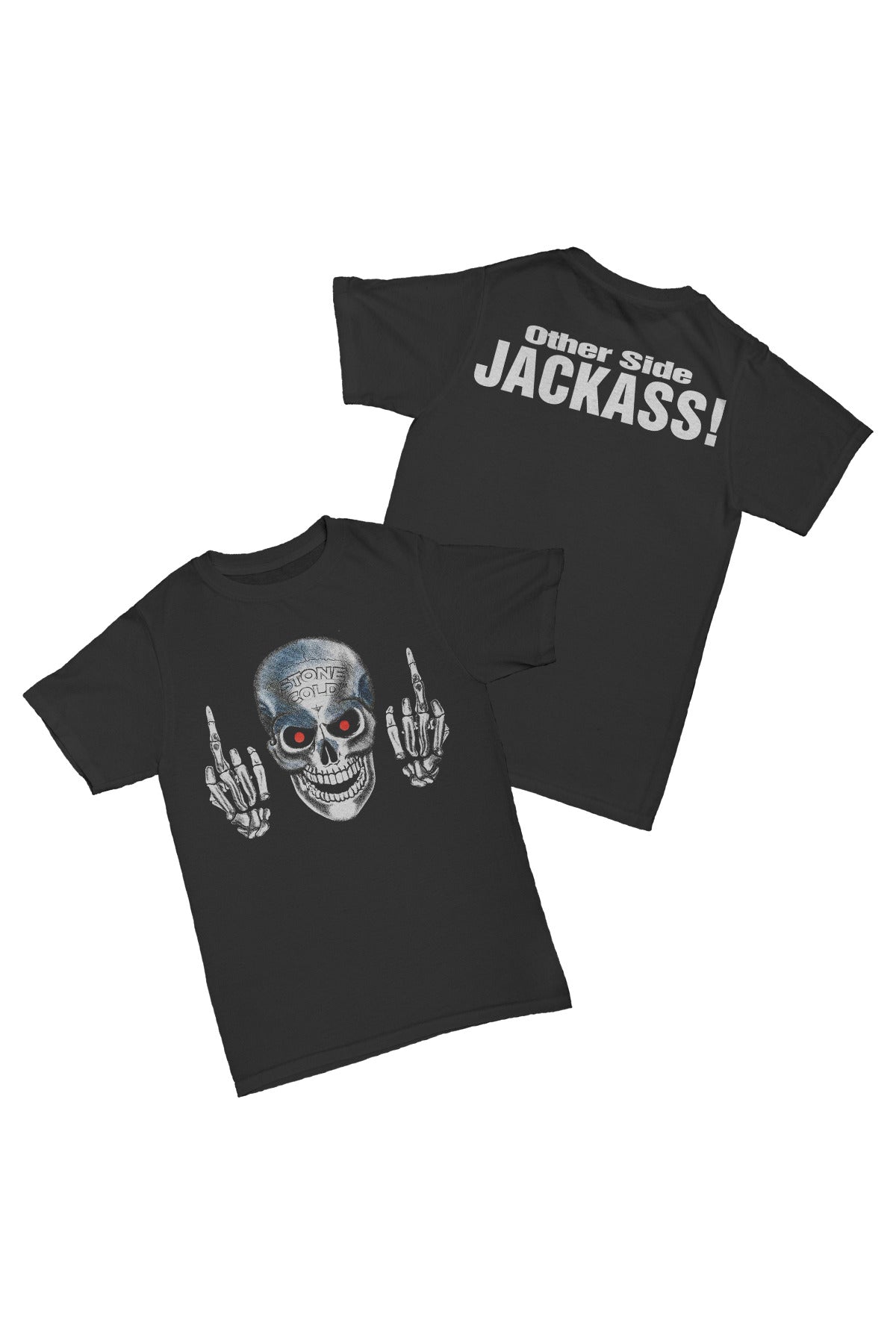 Stone Cold' Steve Austin - Other Side Jackass Baskılı Pamuk T-shirt