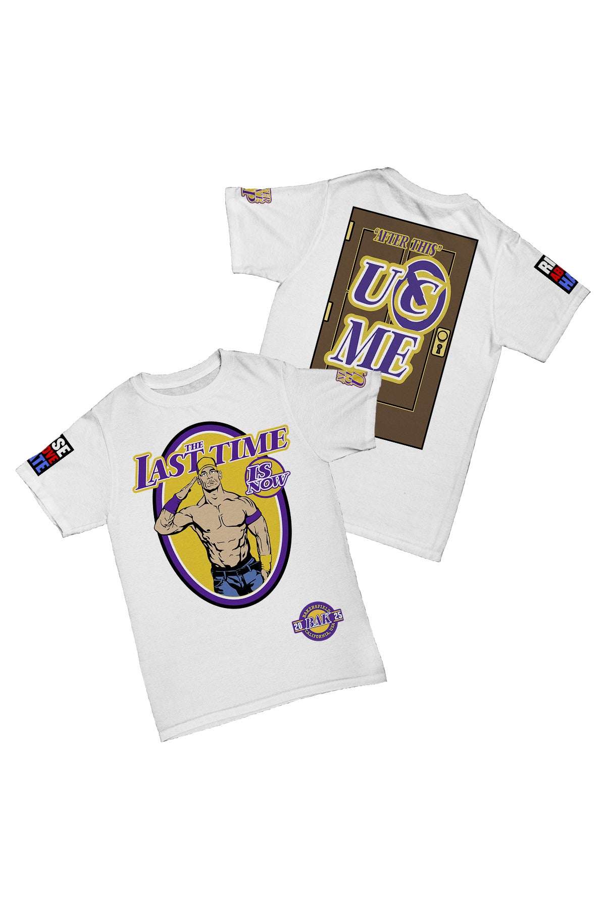 John Cena - Bakersfield Farewell Tour 2025 Baskılı Pamuk T-shirt
