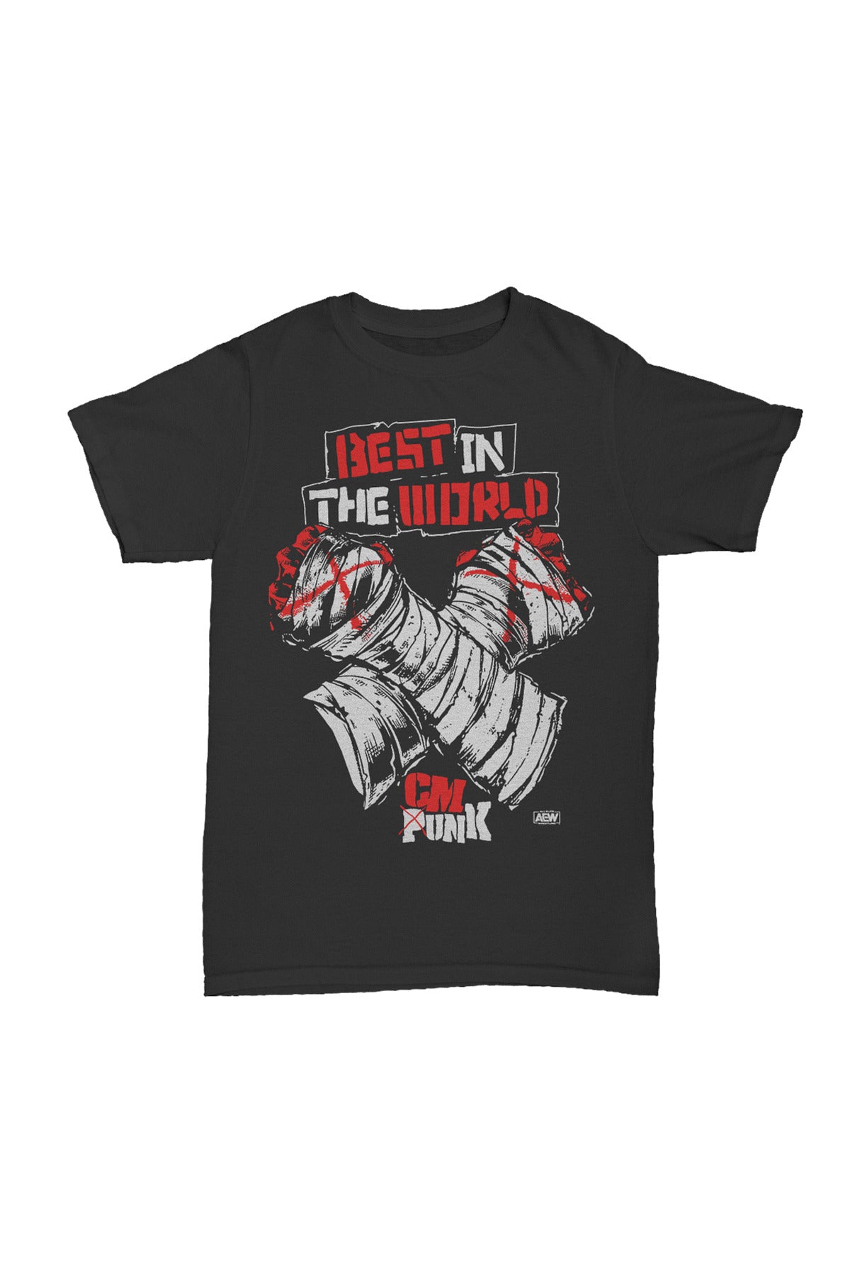 Cm Punk - Best In The World Baskılı Pamuk T-shirt