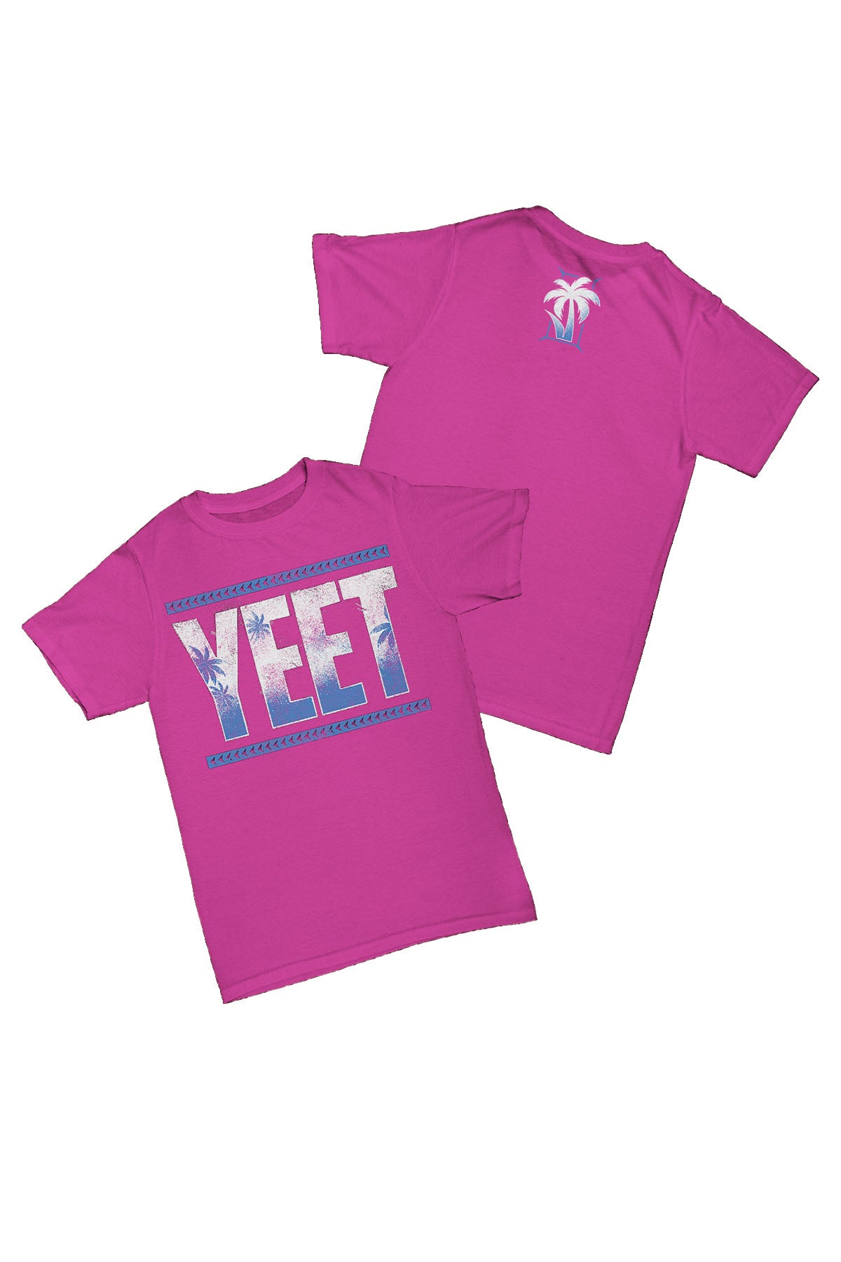 The Usos - Jey Uso Pembe YEET Baskılı Pamuk T-shirt