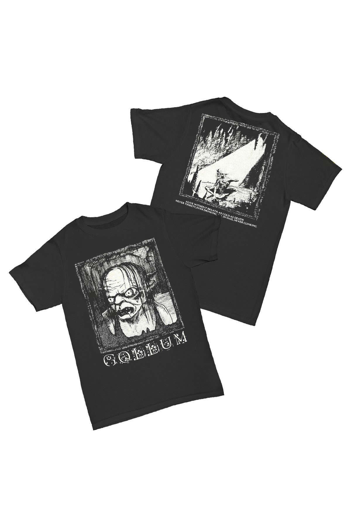 Lord Of The Rings - Gollum Baskılı Pamuk T-shirt