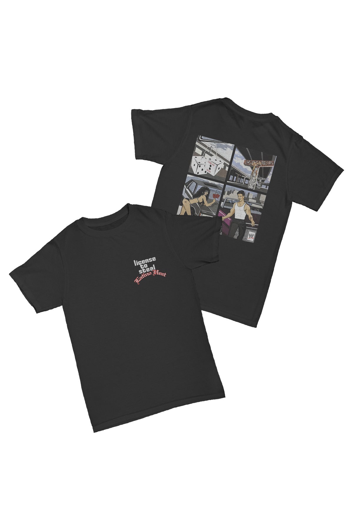 Eddie Guerrero License to Steal Baskılı Pamuk T-shirt