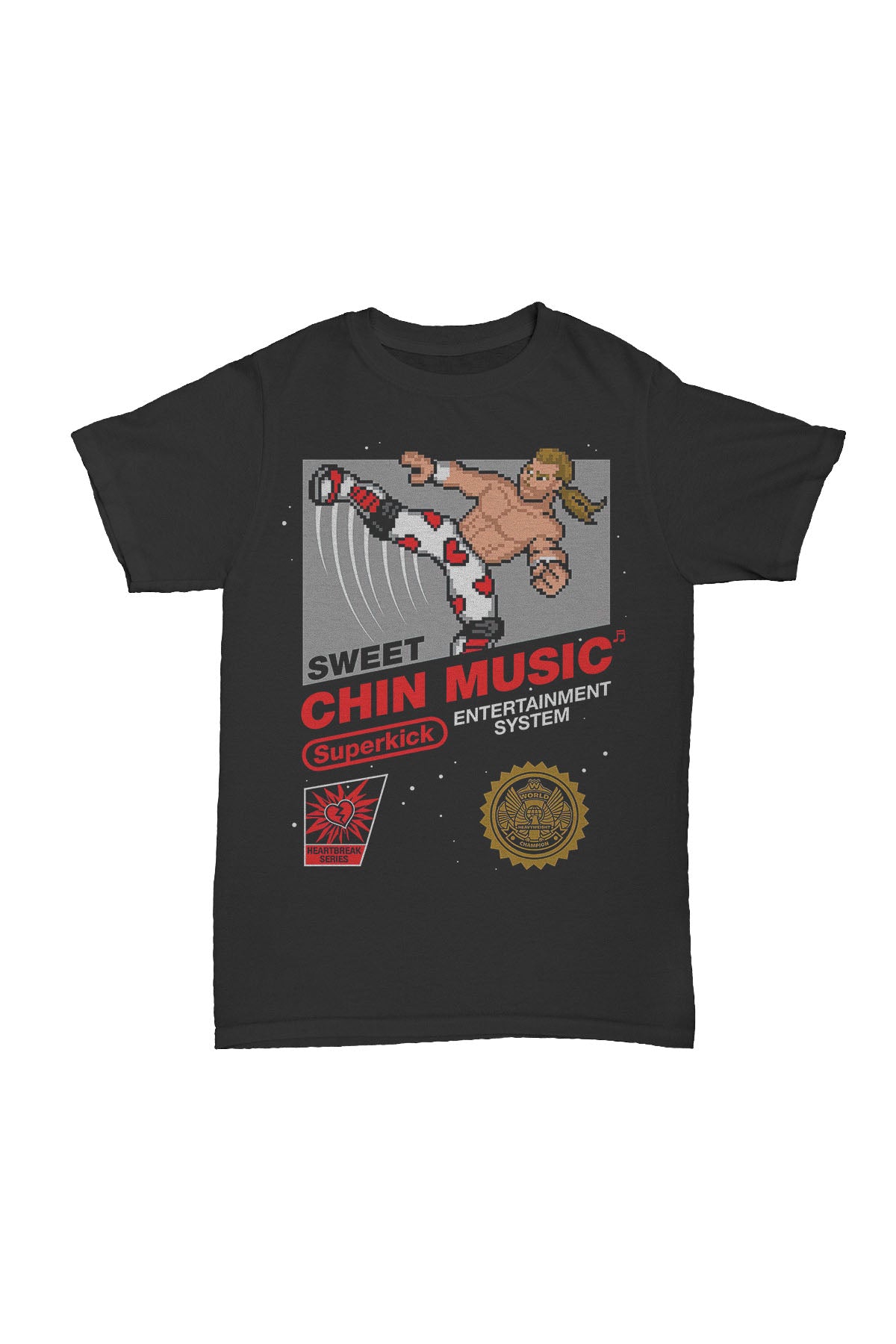 Shawn Michaels - Superkick Entertainment System Baskılı Pamuk T-shirt