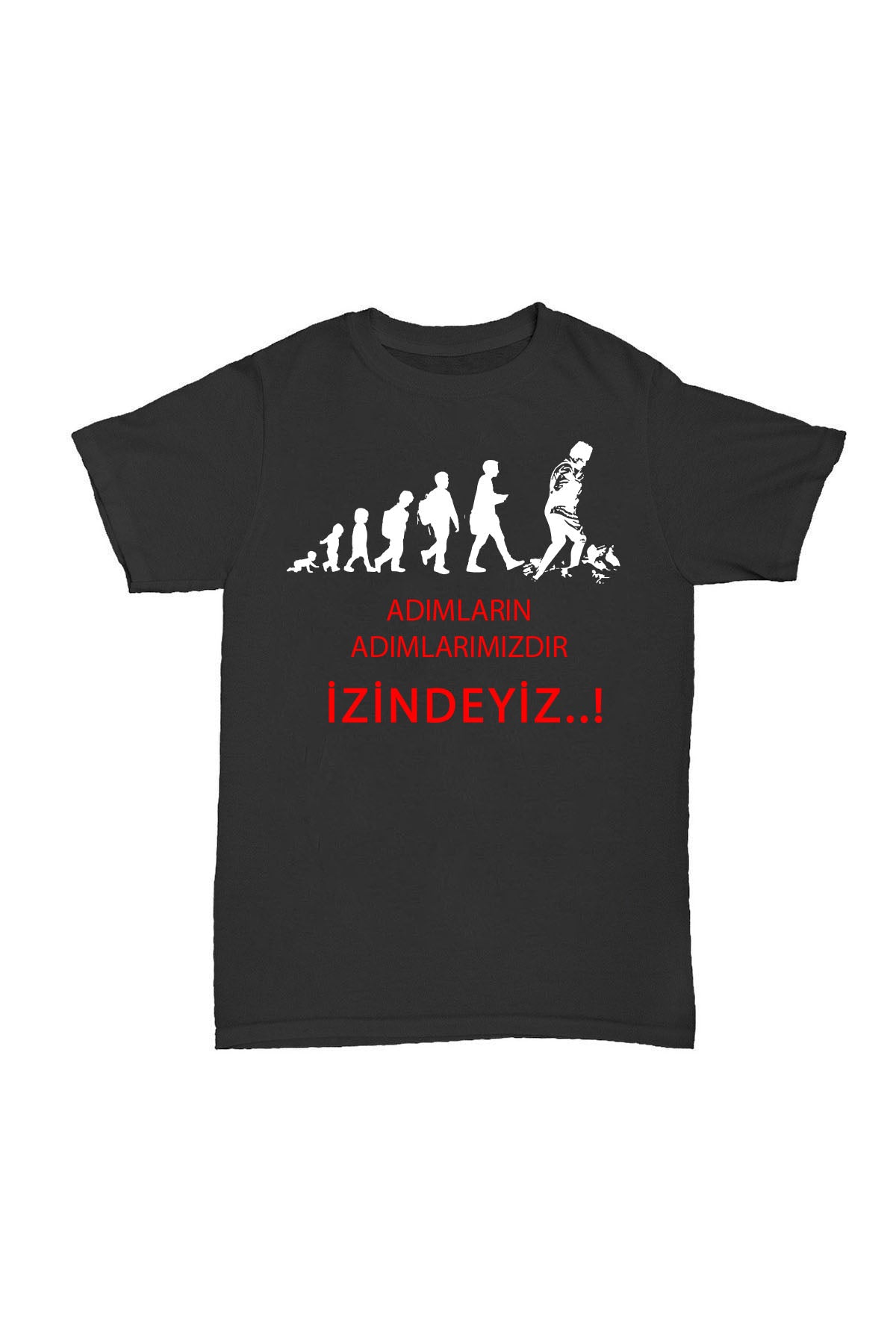 Mustafa Kemal Atatürk - Atam İzindeyiz Baskılı Pamuk T-shirt