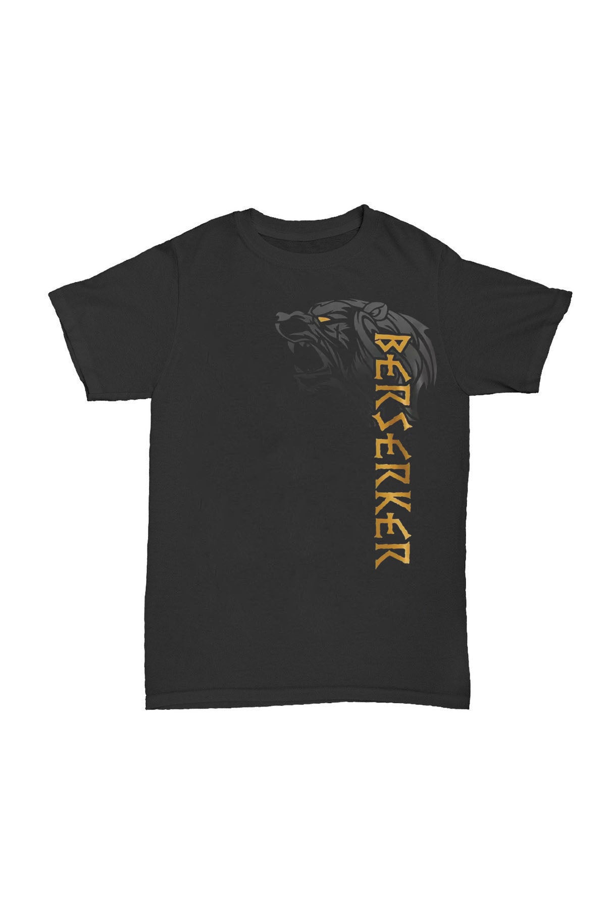 Berserker - Turuncu Baskılı Pamuk T-shirt