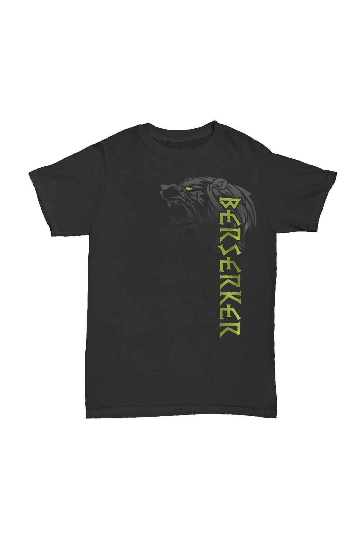 Berserker - Yeşil Baskılı Pamuk T-shirt