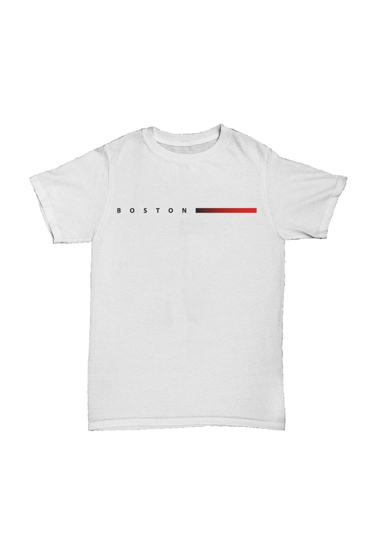 Boston - Beyaz Baskılı Pamuk T-shirt