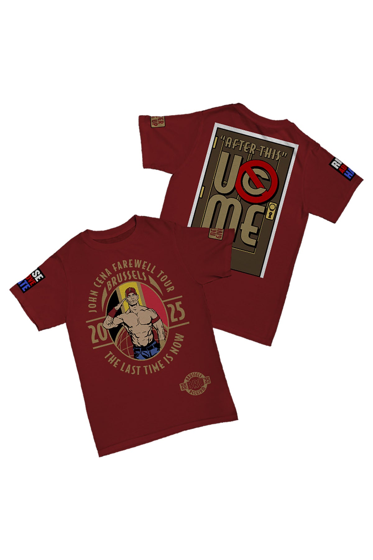 John Cena - Brussels Farewell Tour 2025 Baskılı Pamuk T-shirt
