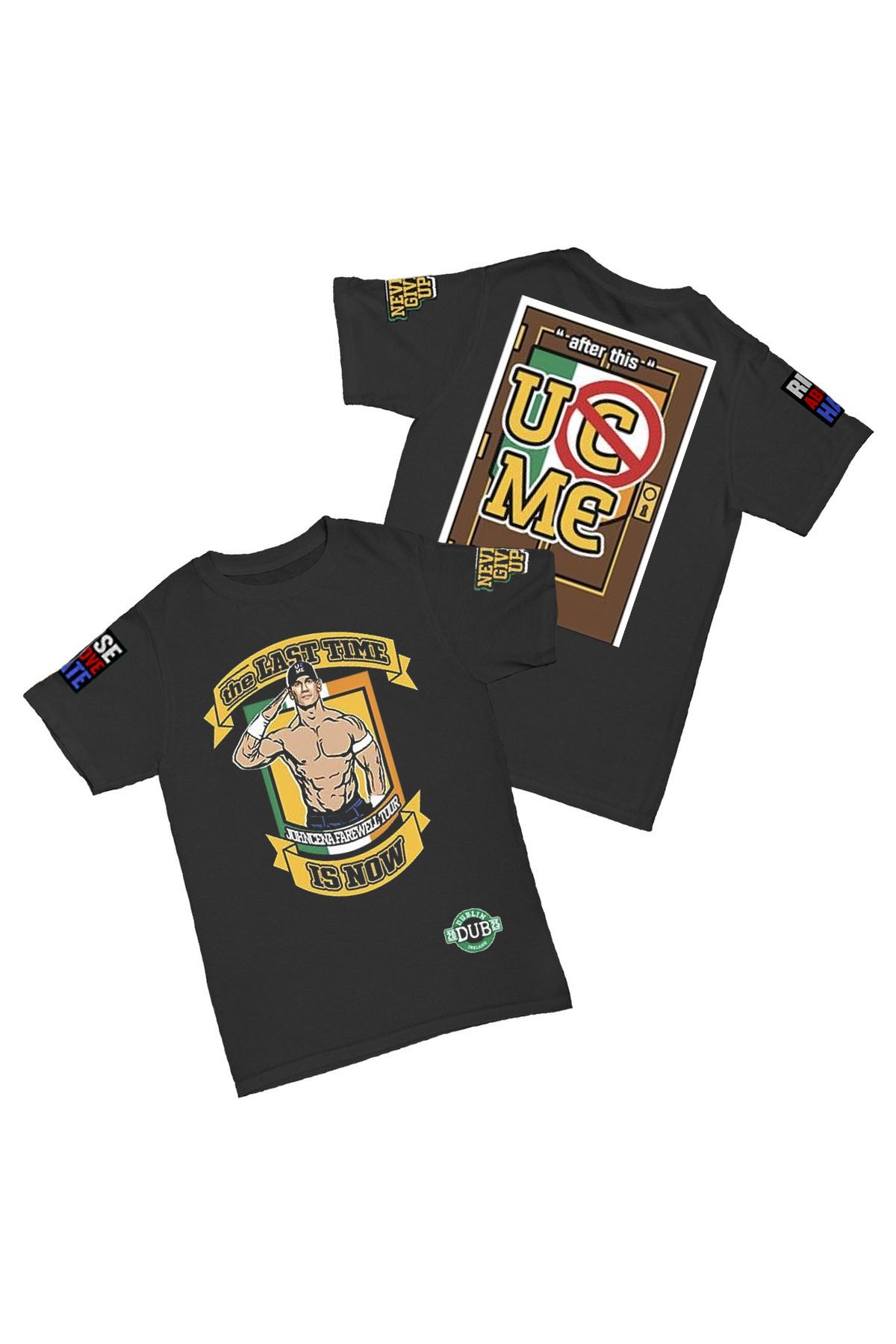 John Cena - Farewell Tour 2025 Dublin Baskılı Pamuk T-shirt