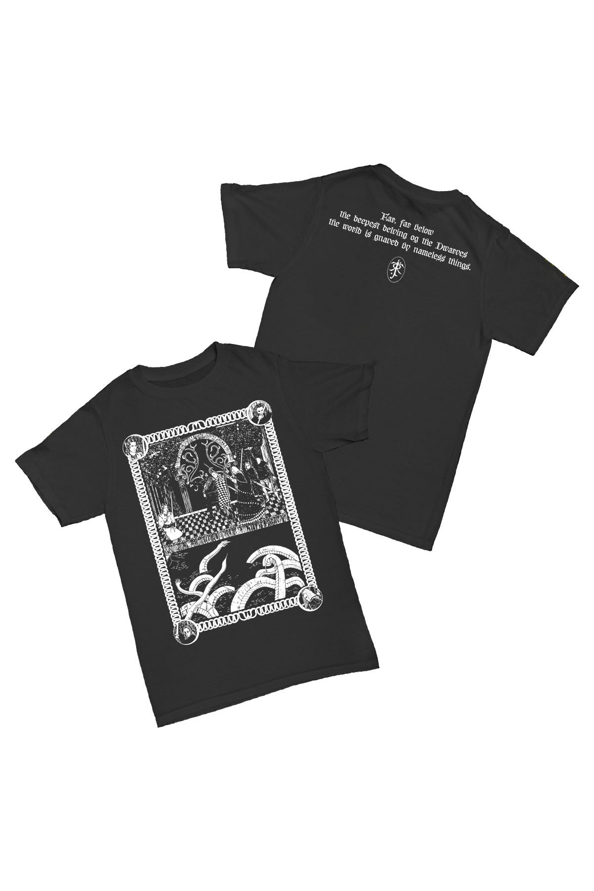 Silmarillion - Dwarves Baskılı Pamuk T-shirt