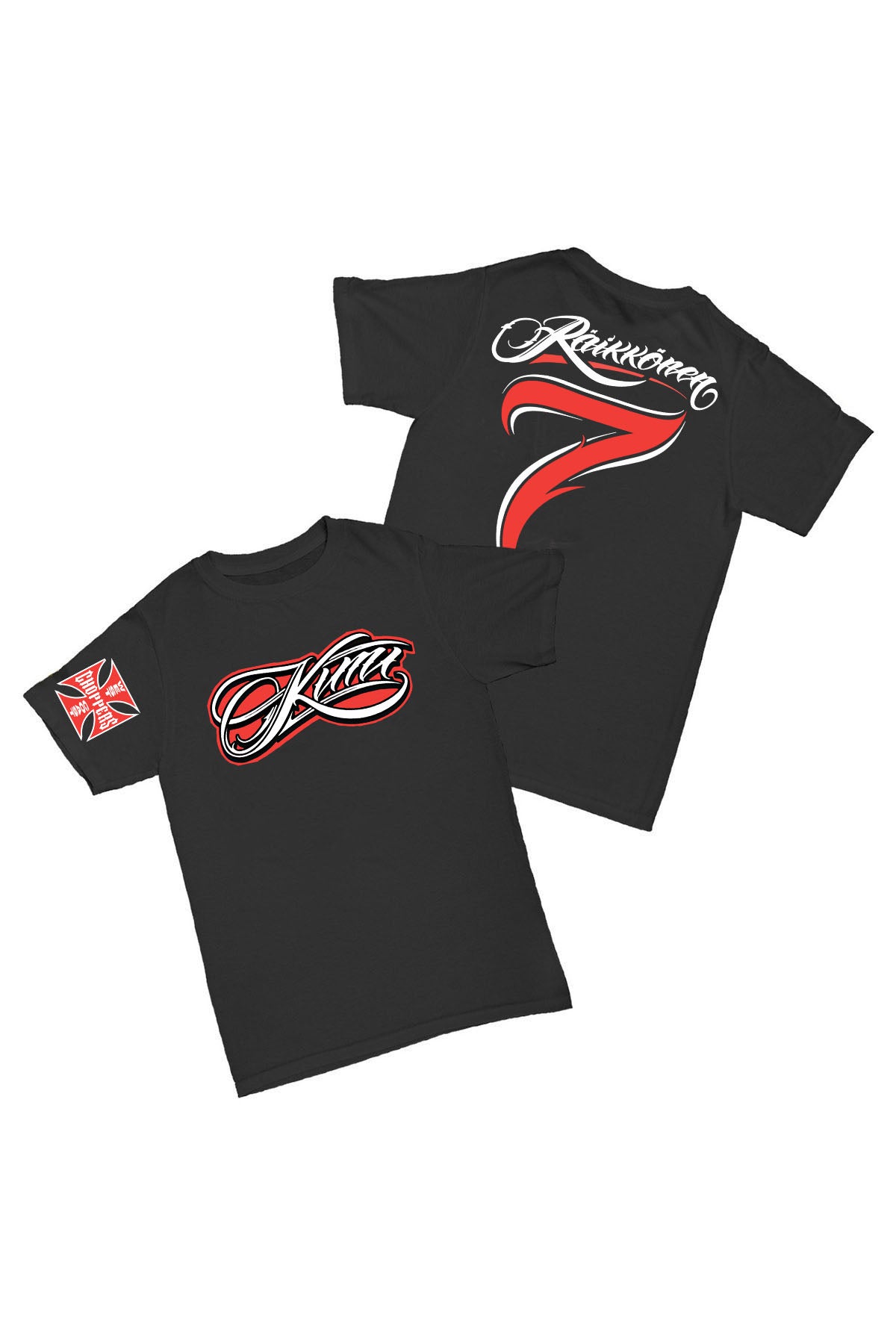 Kimi Räikkönen - 7 Baskılı Pamuk T-shirt