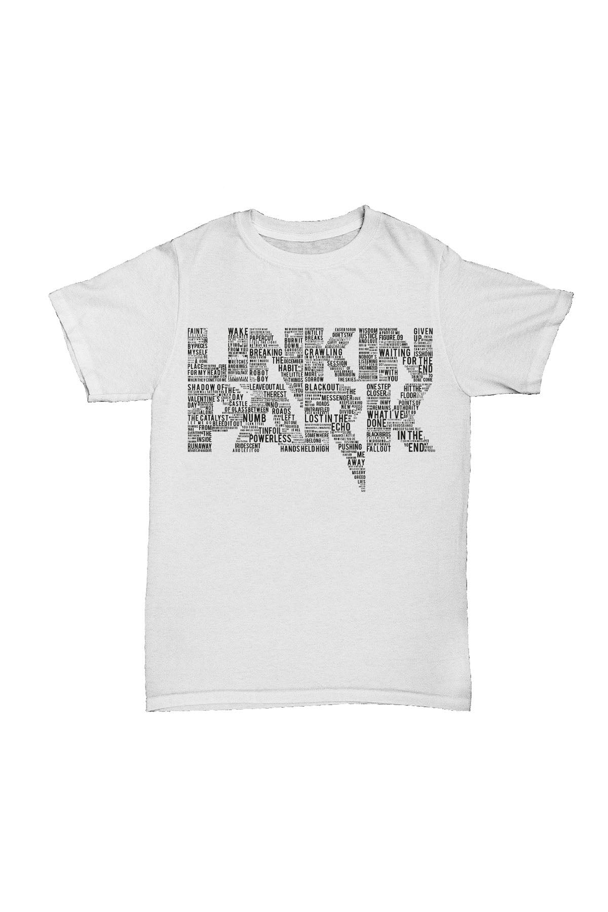 Linkin Park - Albümler Beyaz Baskılı Pamuk T-shirt
