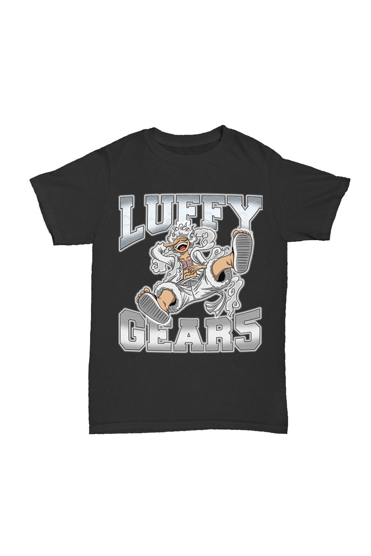 One Piece - Luffy Gear Baskılı Pamuk T-shirt