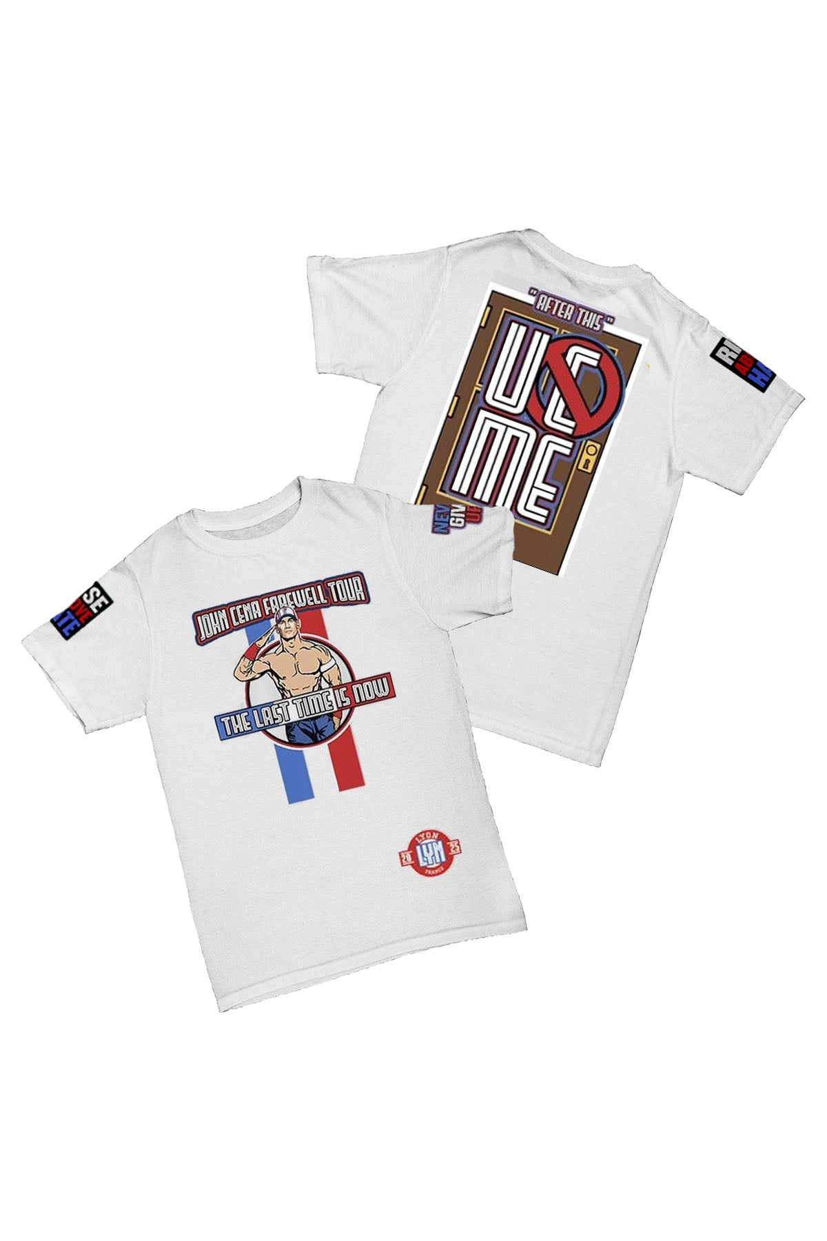 John Cena - Lyon Farewell Tour 2025 Baskılı Pamuk T-shirt