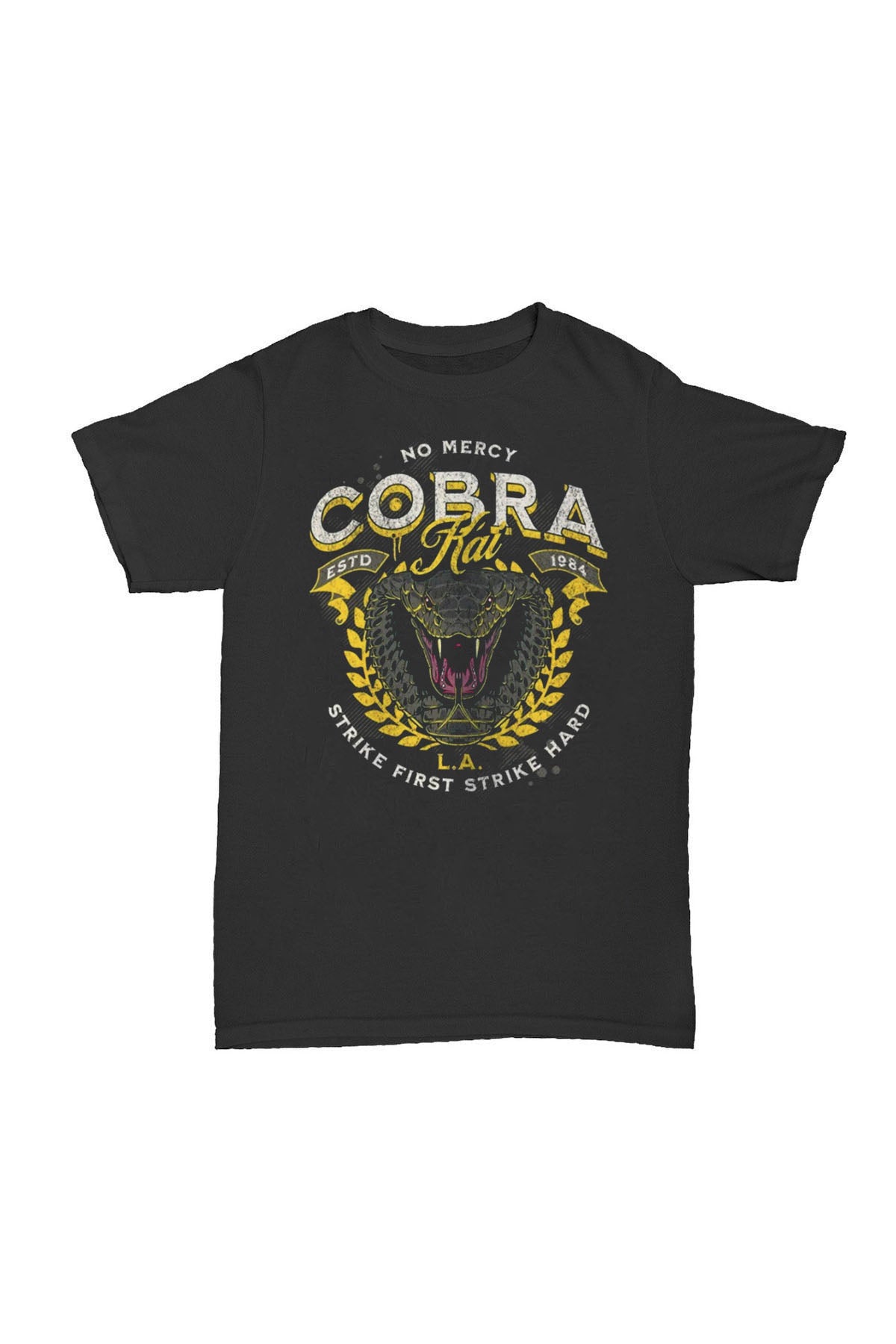 Cobra Kai - No Mercy Baskılı Pamuk T-shirt