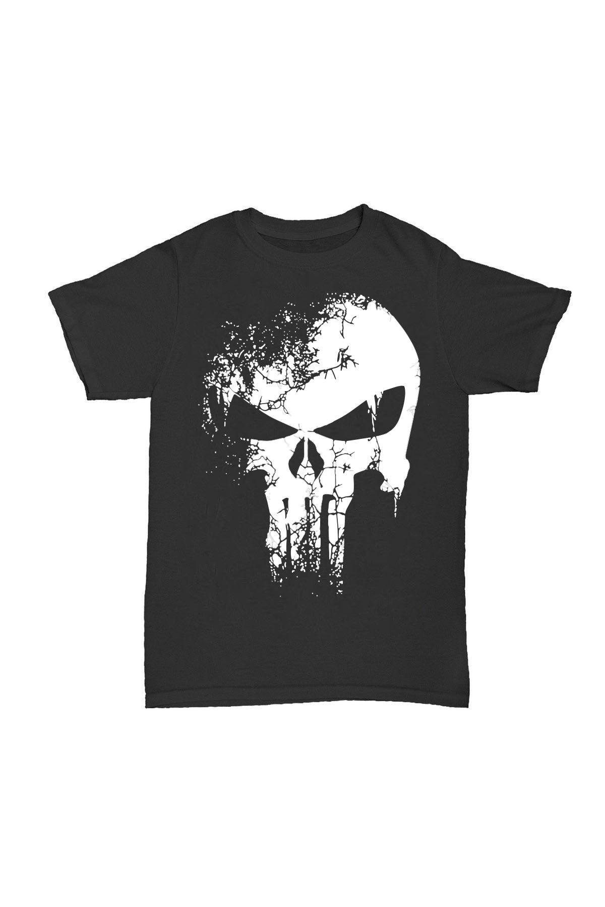 Punisher Baskılı Pamuk T-shirt