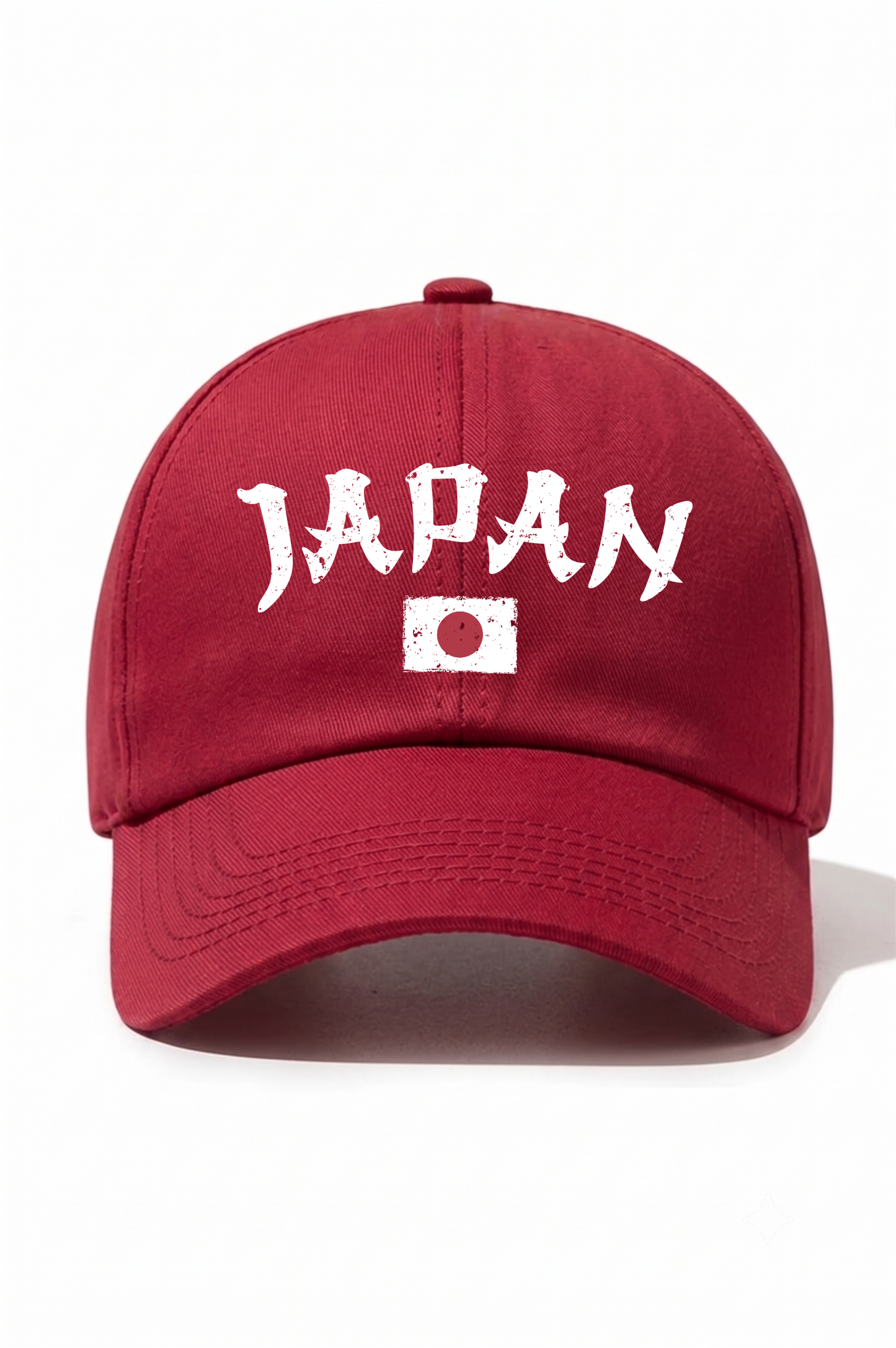 Japan Baskılı Pamuk Şapka - Kırmızı