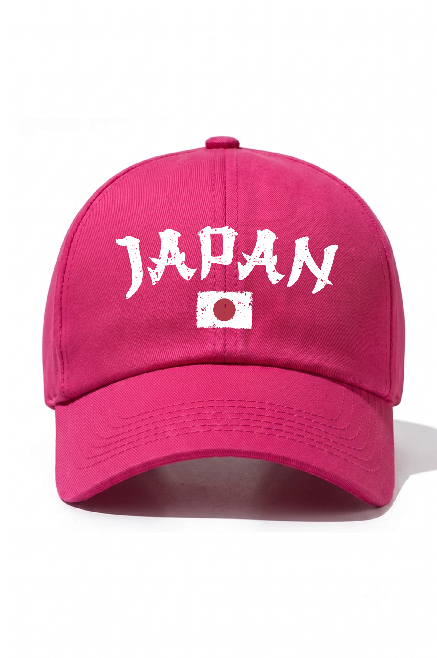 Japan Baskılı Pamuk Şapka - Fuşya