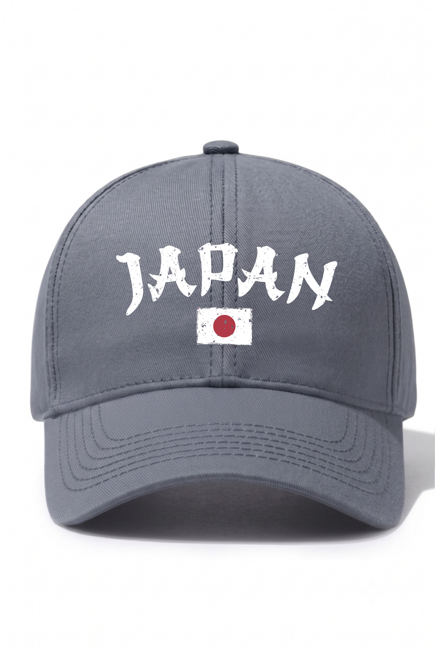 Japan Baskılı Pamuk Şapka - Gri