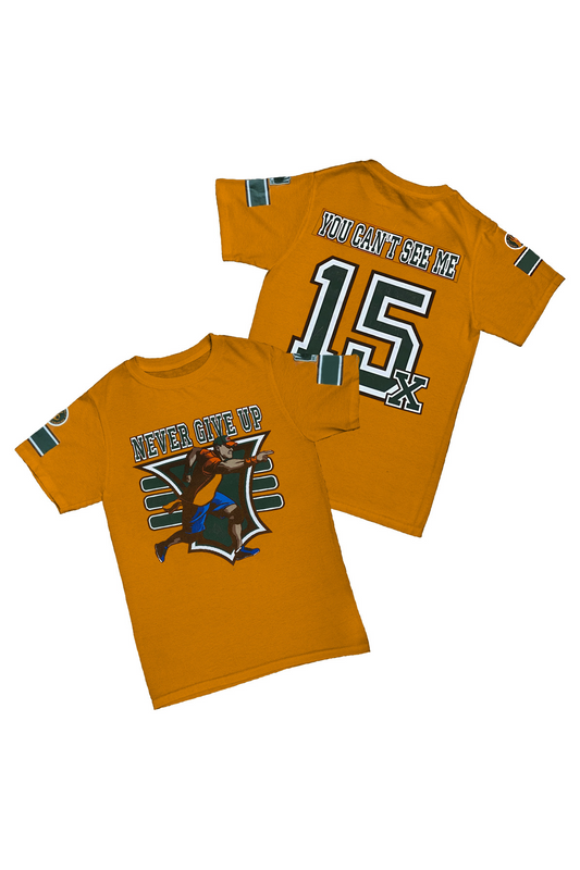 John Cena - Never Give Up 15x Baskılı Pamuk T-shirt
