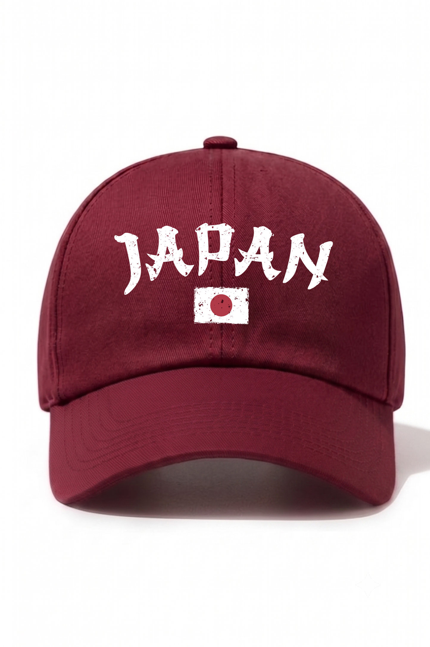 Japan Baskılı Pamuk Şapka - Bordo