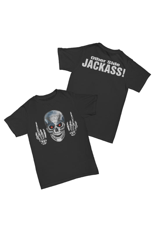 Stone Cold' Steve Austin - Other Side Jackass Baskılı Pamuk T-shirt