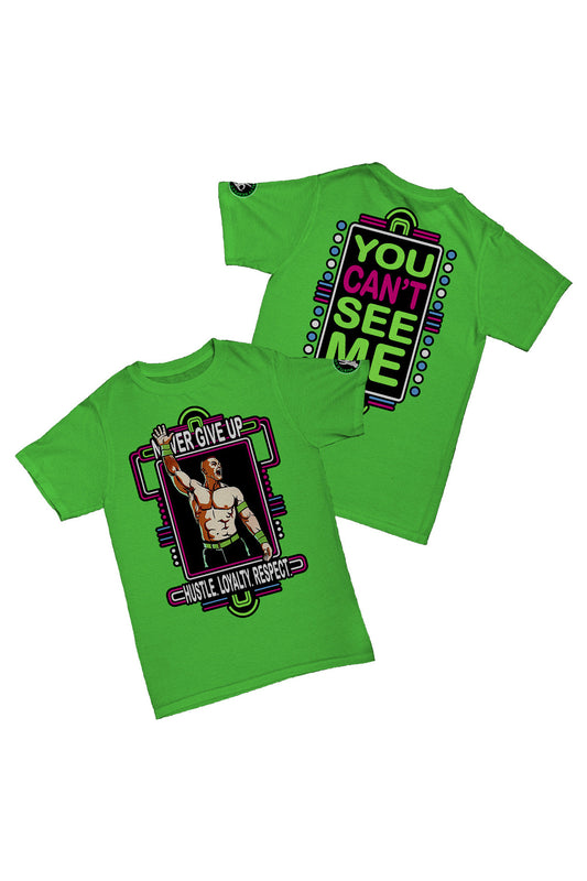 John Cena - Neon Green Baskılı Pamuk T-shirt