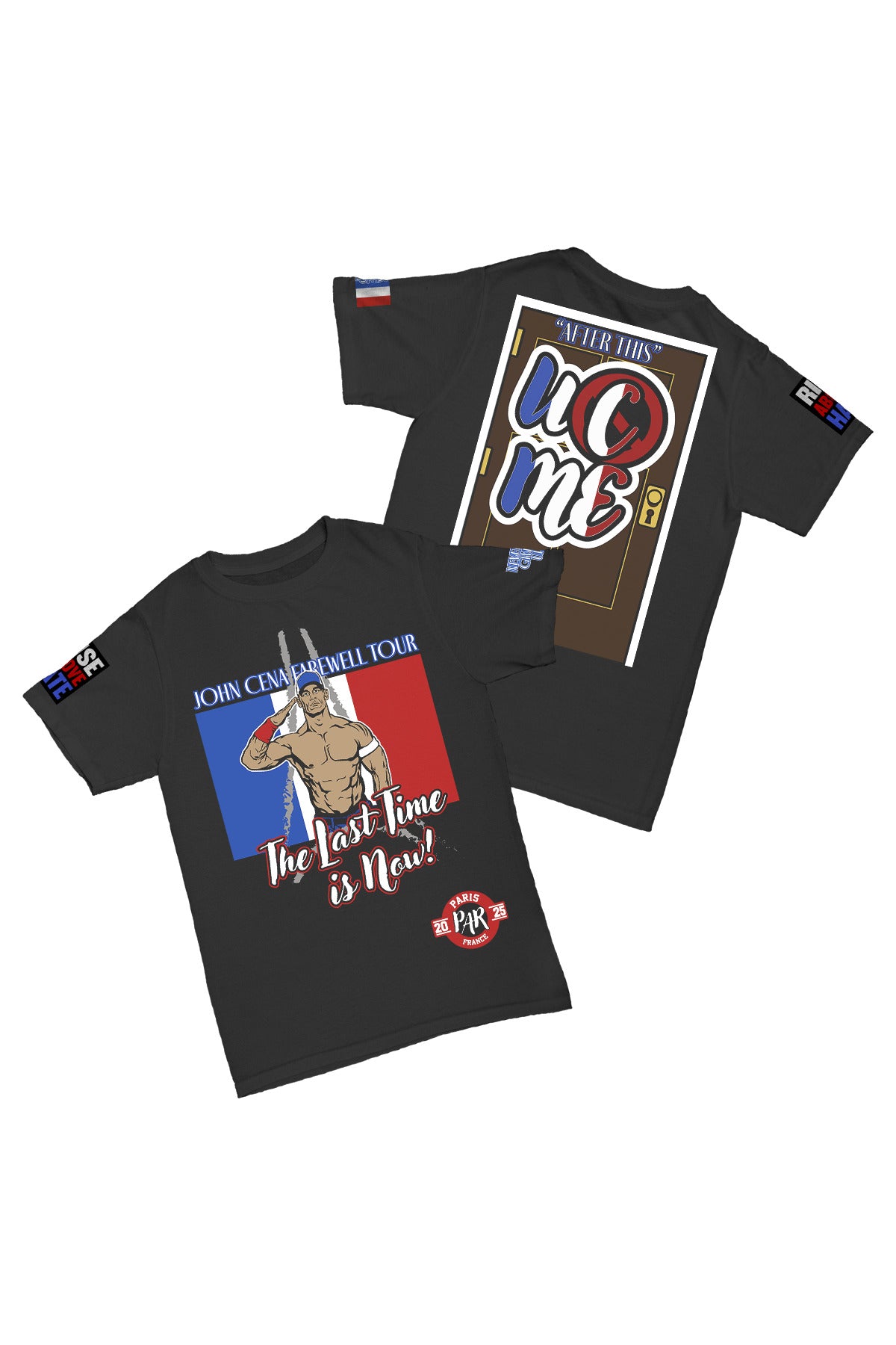 John Cena - Farewell Tour 2025 Paris Baskılı Pamuk T-shirt