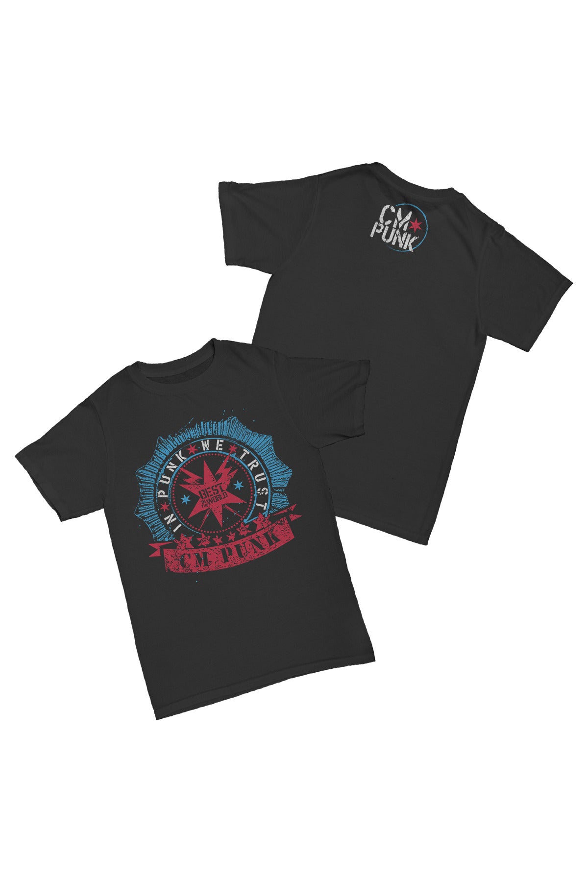 Cm Punk - In Punk We Trust Baskılı Pamuk T-shirt