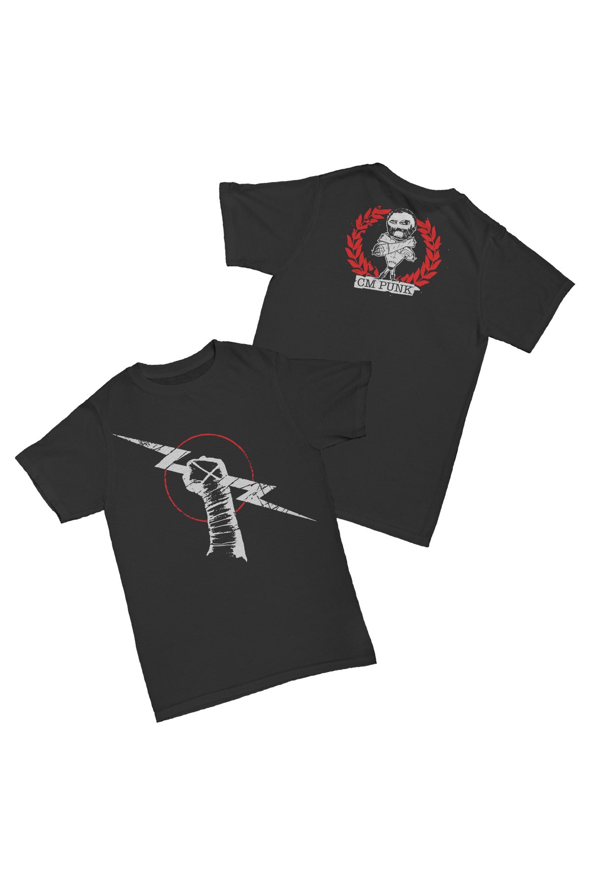 Cm Punk - Aftershock Baskılı Pamuk T-shirt