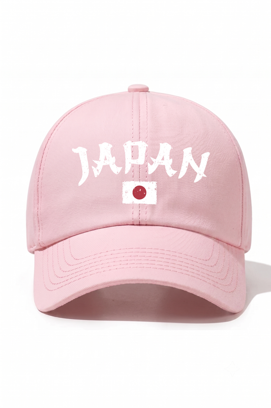 Japan Baskılı Pamuk Şapka - Pembe