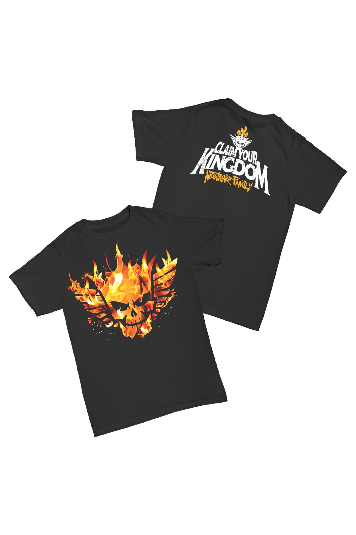 Cody Rhodes - Claim Your Kingdom Flames Baskılı Pamuk T-shirt
