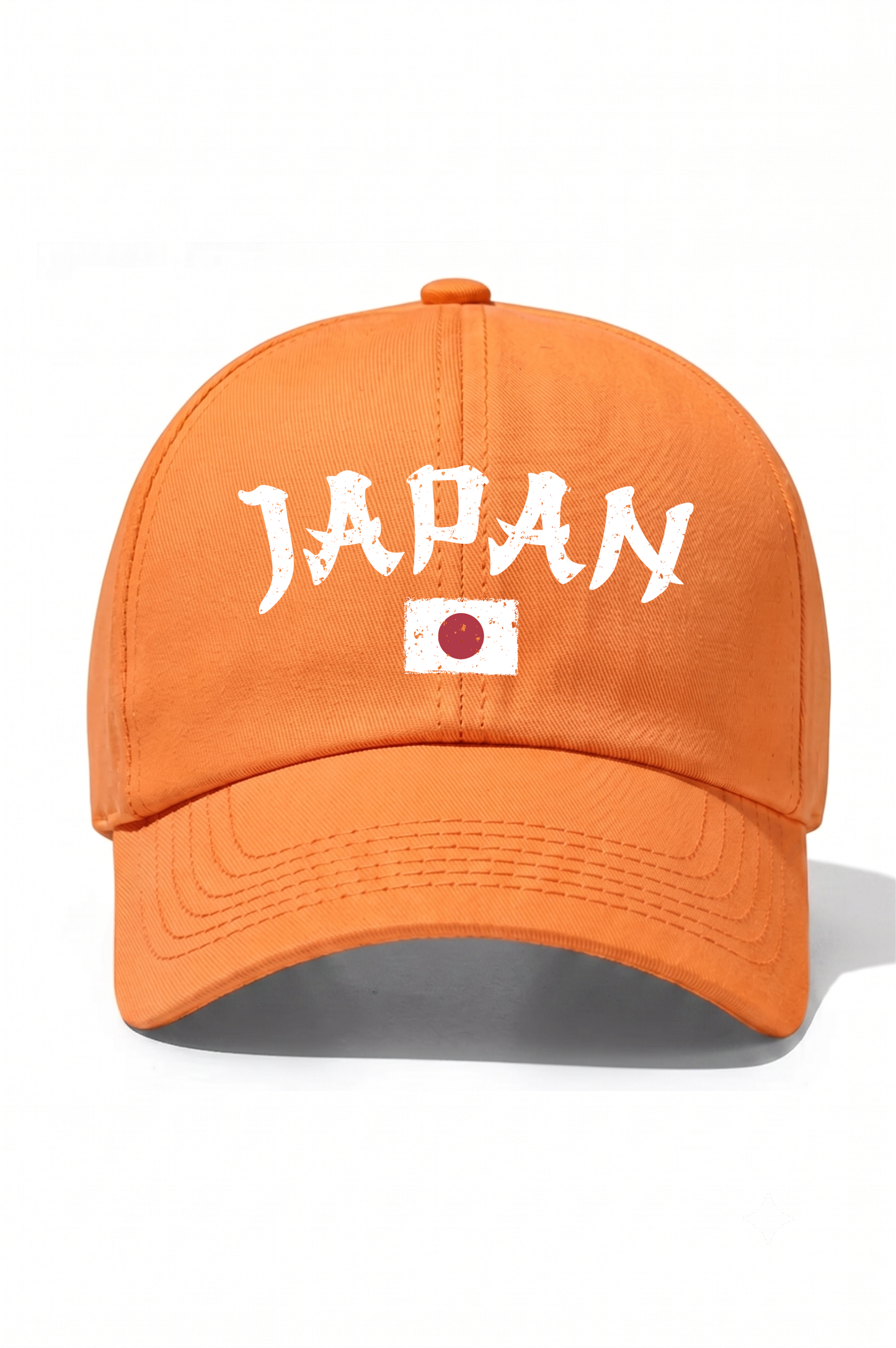 Japan Baskılı Pamuk Şapka - Turuncu