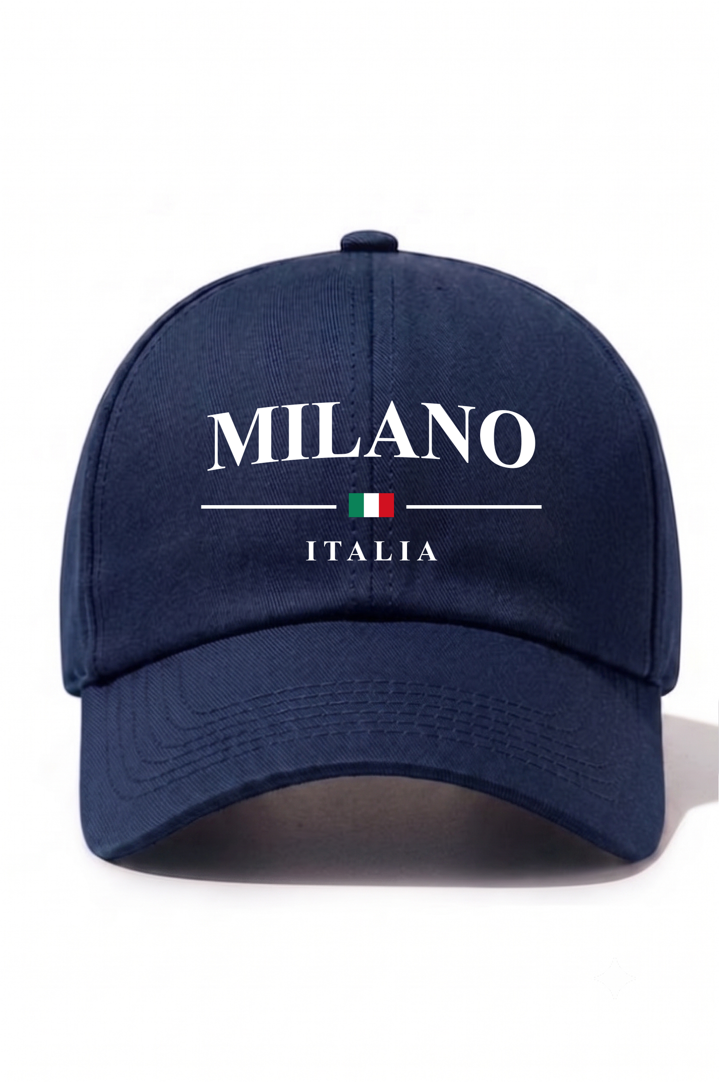 Milano Baskılı Pamuk Şapka - Lacivert