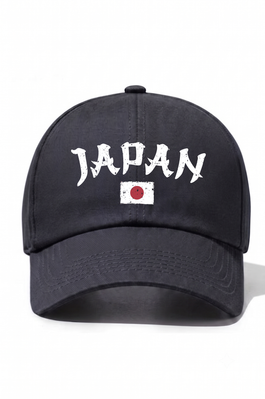 Japan Baskılı Pamuk Şapka - Füme