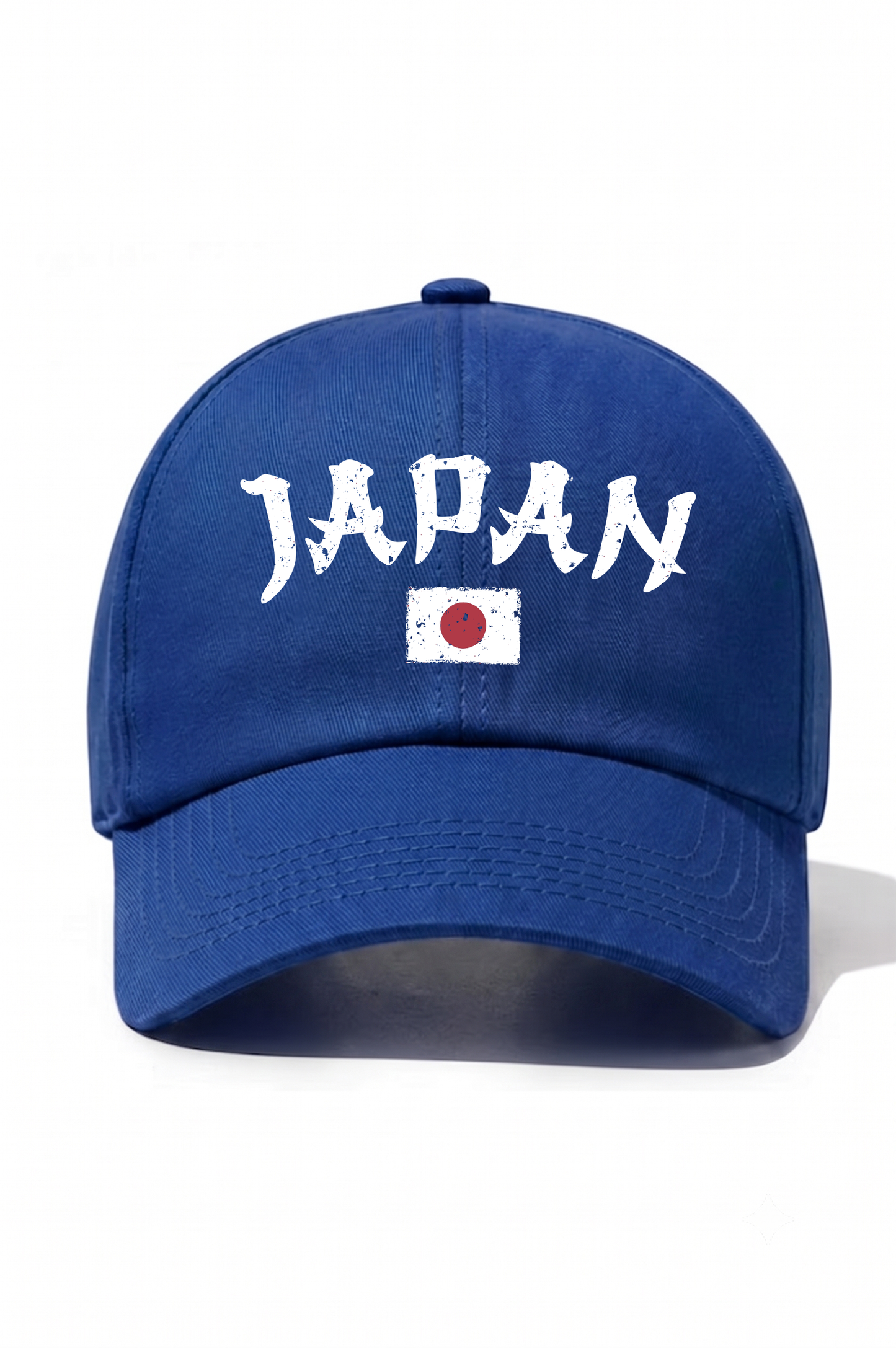 Japan Baskılı Pamuk Şapka - Saks Mavi