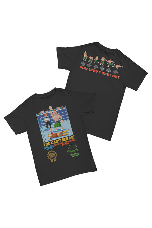 John Cena - 8-Bit Baskılı Pamuk T-shirt