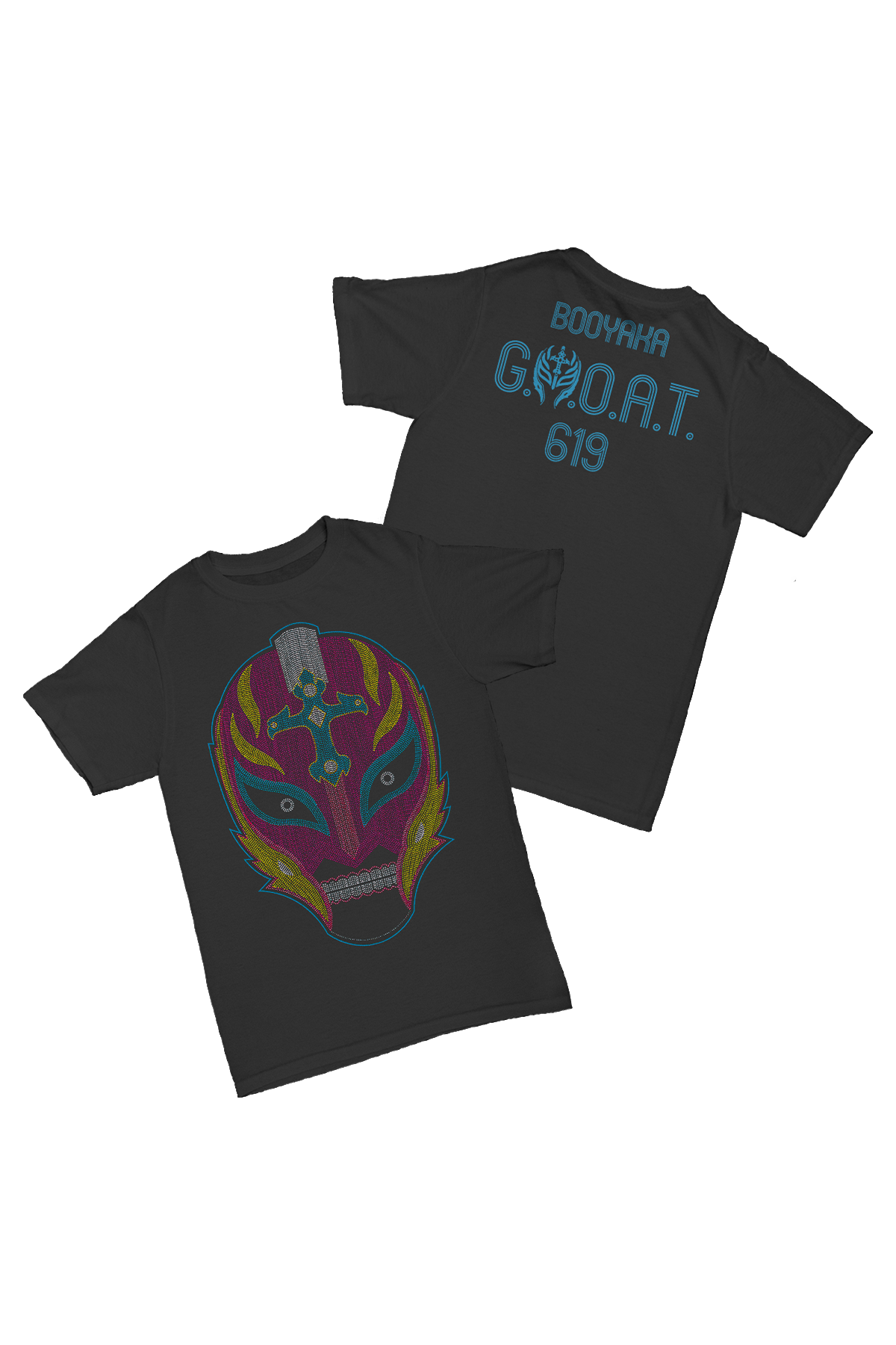 Rey Mysterio - Booyaka 619 Baskılı Pamuk T-shirt