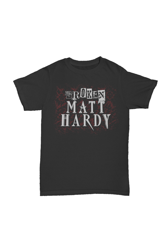 Hardy Boyz - Matt Hardy - Broken Baskılı Pamuk T-shirt