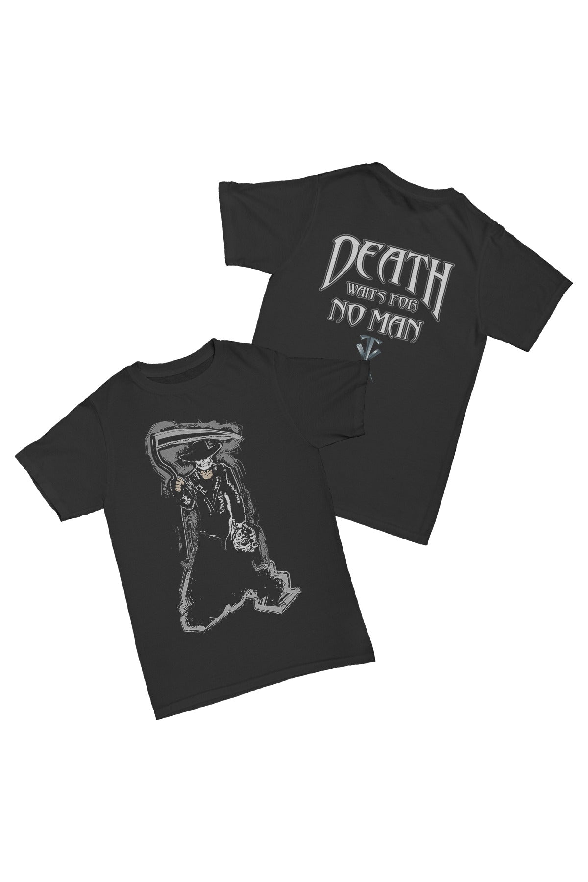 The Undertaker - Death Waits For No Man Baskılı Pamuk T-shirt