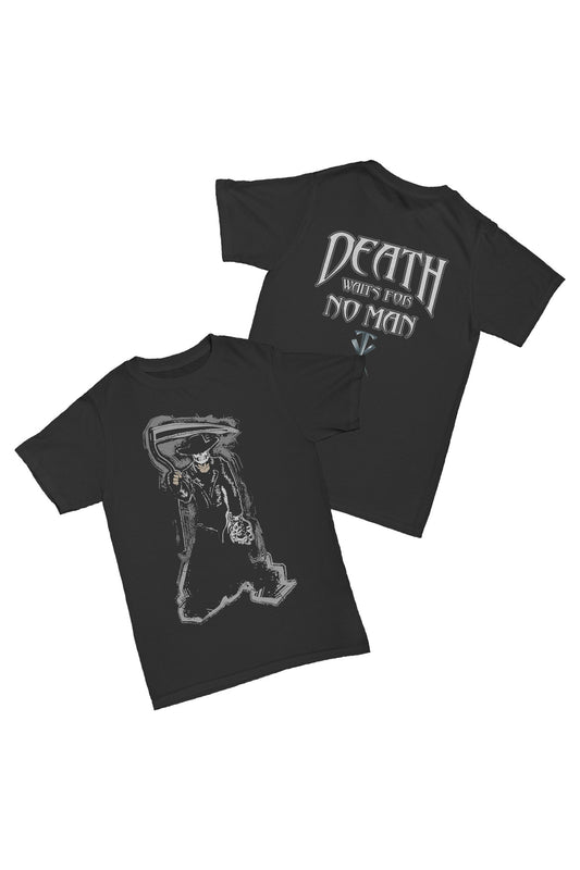 The Undertaker - Death Waits For No Man Baskılı Pamuk T-shirt