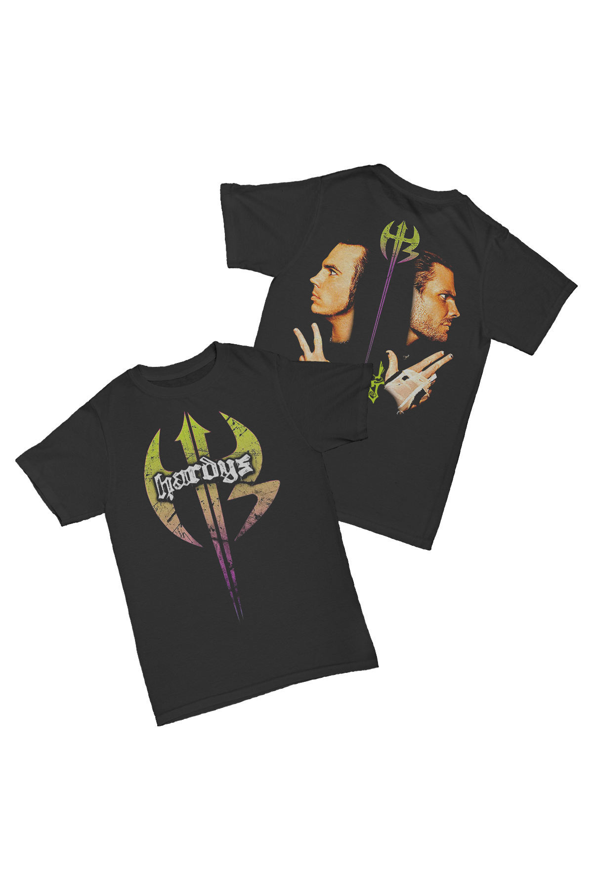 Hardy Boyz - Hardyz Faces Baskılı Pamuk T-shirt