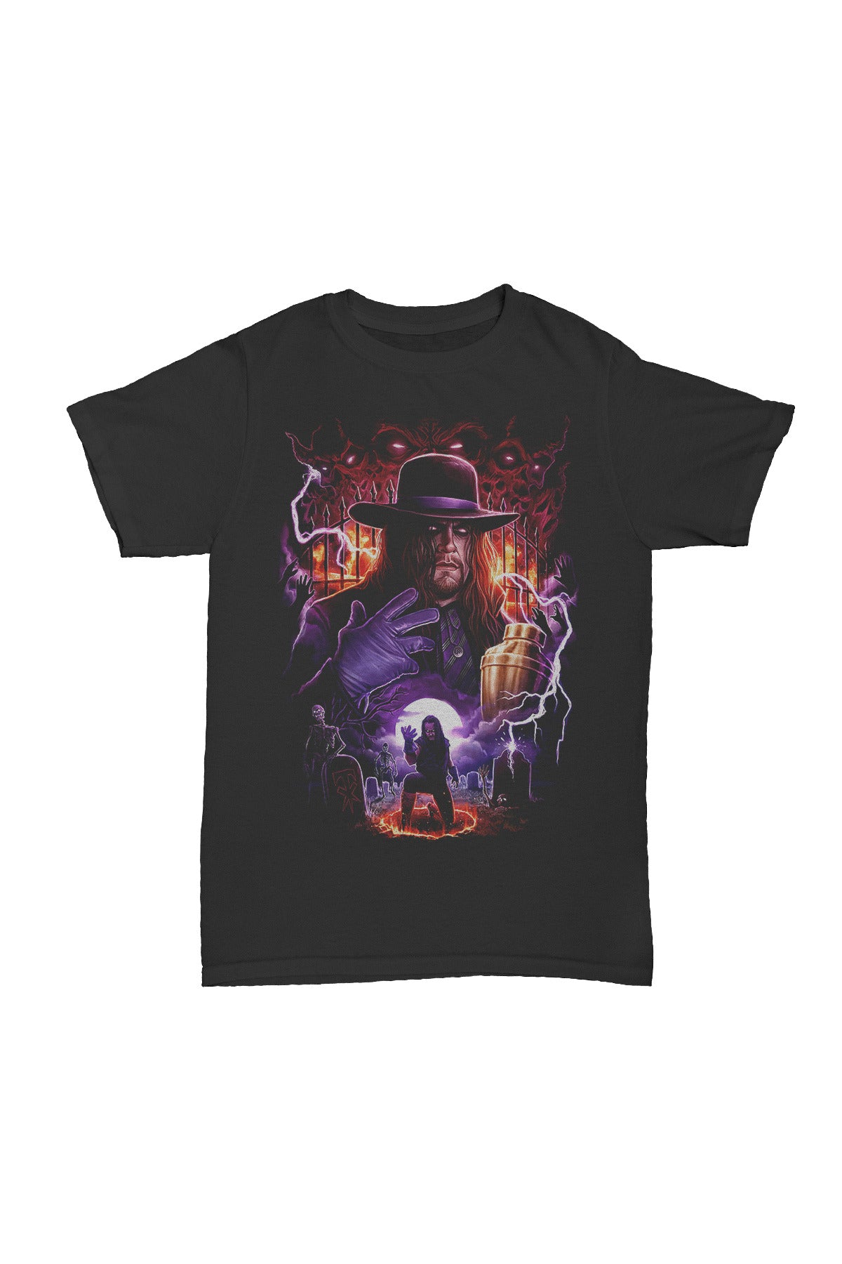 The Undertaker - Hell's Gate Baskılı Pamuk T-shirt