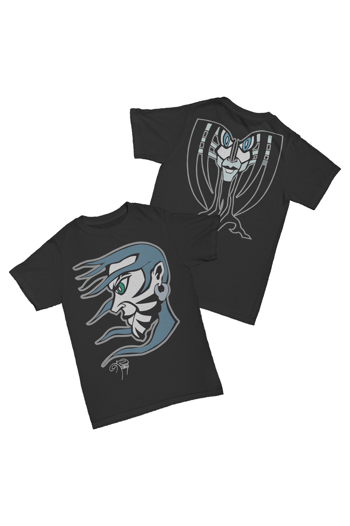 Hardy Boyz - Jeff Hardy - Self Portrait  Baskılı Pamuk T-shirt