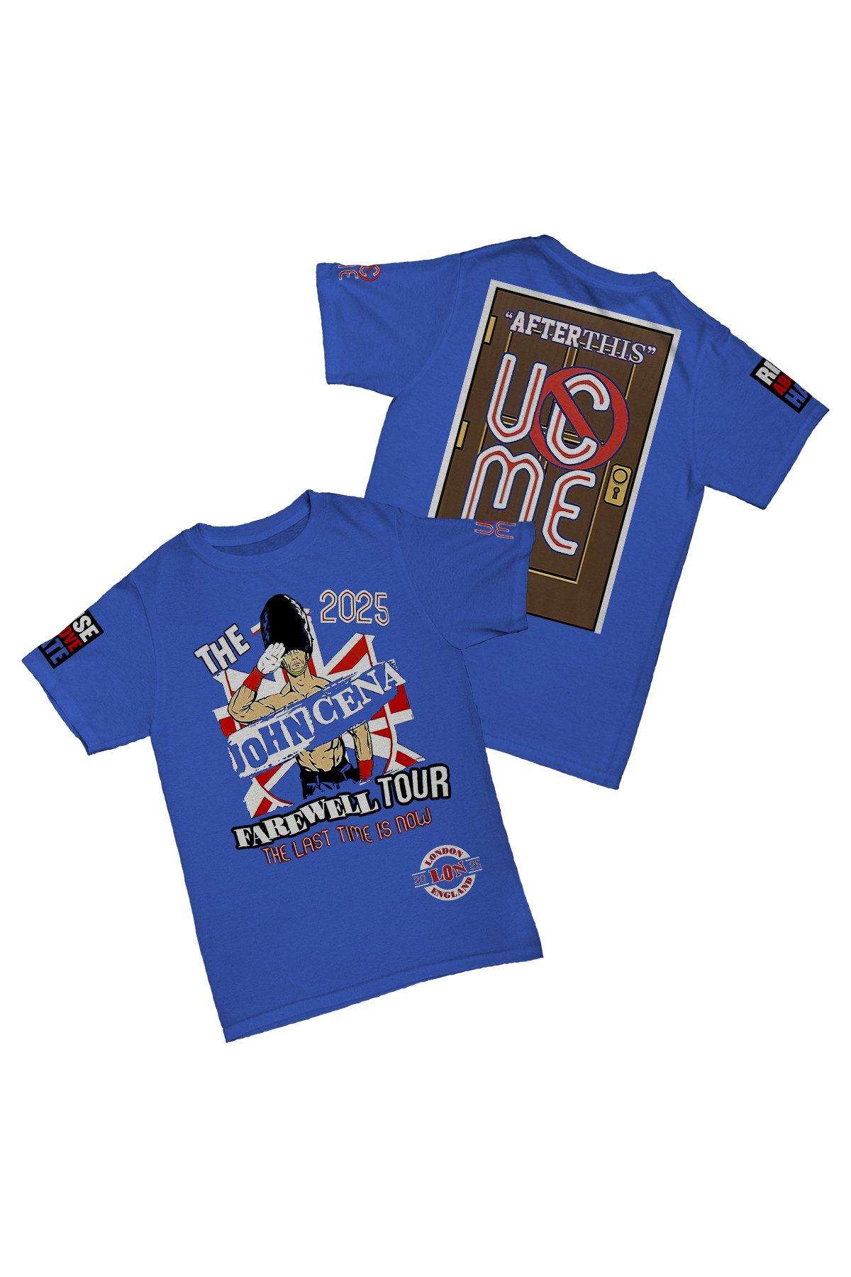 John Cena - London Farewell Tour 2025 Baskılı Pamuk T-shirt