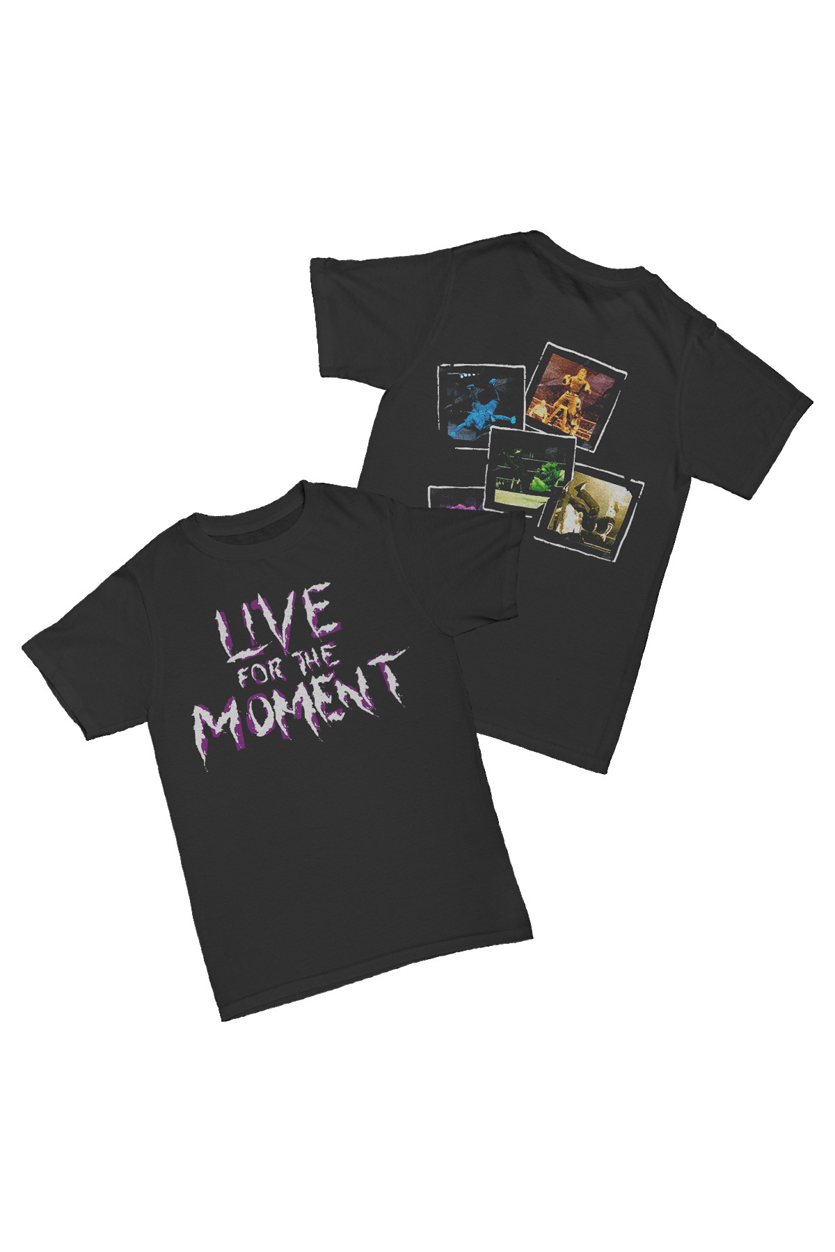 Hardy Boyz - Live for the Moment  Baskılı Pamuk T-shirt